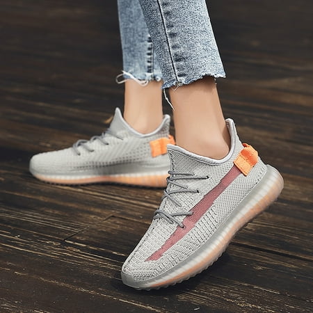 

Breathable Mesh Lace Up Casual Sneakers Non Slip Weaving Rubber Running Shoes Women s Footwear
