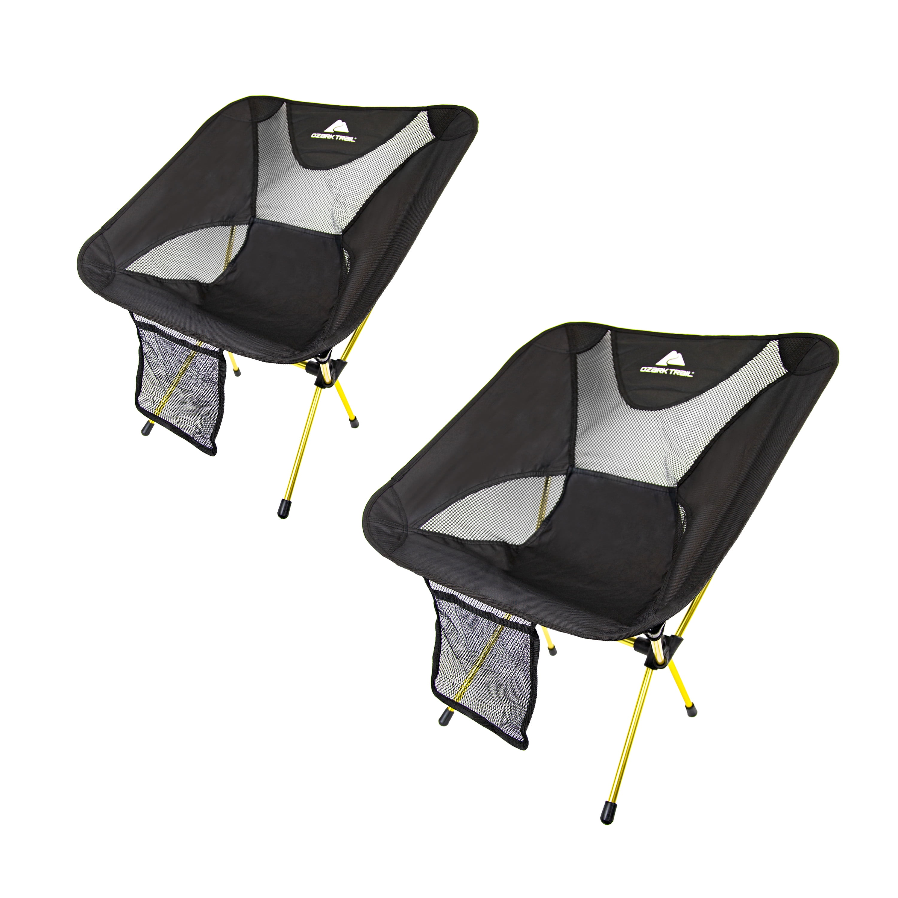 Ozark Trail Himont Compact Camp Lite Chair Set for Camping 2 pack
