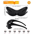 thumbnail image 4 of Gafas de Sol FEISEDY Futuristas Alienígenas Y2K Envoltura B4135, 4 of 7