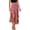 B-Red, variant on Women Spring Summer Long Skirts Dress Boho Floral Elastic Waist Split Ruffle High Low Beach Maxi Skirt Clothes
