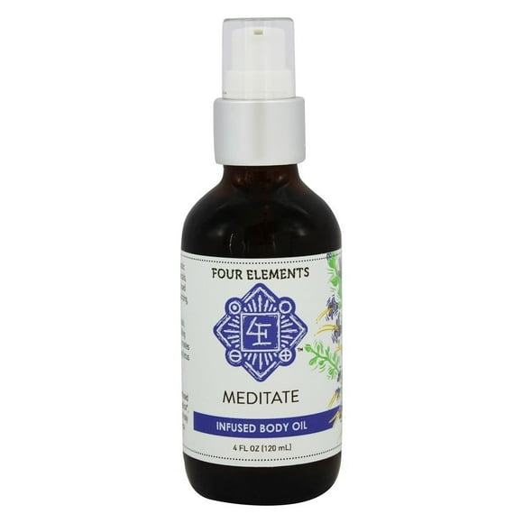 Four Elements Herbals - Infused Body Oil Meditate - 4 oz.