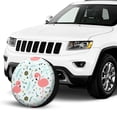 thumbnail image 2 of Kdxio Cute Flamingo for Tire Cover Wheel Protectors Tyre Covers Weatherproof Wheel Covers Universal Fit for Trailer Rv SUV Truck Camper Travel Trailers 17 inch, 2 of 8