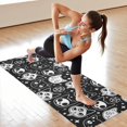 thumbnail image 6 of Bat Silhouette Halloween Pattern Hot Yoga Mat Towel Non Slip for Hot Yoga - Quick-Drying Yoga Mat Cover with 4 Corner Pockets with Travel Bag - Hot Yoga Towel Non Slip 70"x26", 6 of 6
