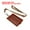 Brown, variant on Uxcell Folded PU Leather ID Badge Holder with Lanyard with 1 Clear Window 4 Card Slot Orange