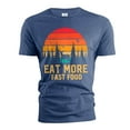 thumbnail image 5 of Men's Funny eat more fast food T-shirt Fast food deer hunting funny double meaning shirt (Large Grey), 5 of 7
