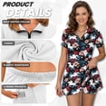 thumbnail image 4 of Binienty Horse Floral Couple Golf Clothing Set Athletic Tropical Quarter Zip His and Hers Matching Golf Outfit for Couple Comfortable Dry-Fit Golf Course Wear for Women and Men, 4 of 7