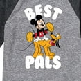 thumbnail image 3 of Mickey & Friends - Mickey & Pluto Best Pals Design - Toddler And Youth Raglan Graphic T-Shirt, 3 of 5