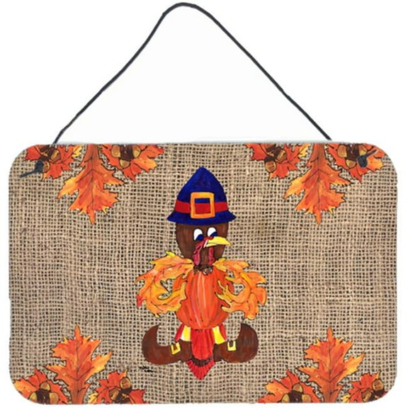 Thanksgiving Turkey Pilgrim Fleur de lis Indoor Aluminium Metal Wall Or Door Hanging Prints