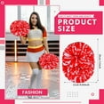 thumbnail image 2 of 8 Pack Cheerleading pom poms,Handheld Cheer pom poms, Sports Cheer Plastic Pom Poms Cheerleading for Sports Team Spirit Cheering (Black+Green), 2 of 6