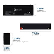 12V 2.3AH F1 SLA Replacement Battery Compatible With BatteryMart SLA-12V2-3 - 6 Pack