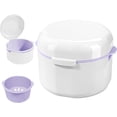 thumbnail image 1 of Caja para dentaduras postizas con colador, caja portátil para aparatos dentales, cajas para dentaduras postizas, caja para retenedores de ortodoncia, caja para limpieza de retenedores, 1 of 5