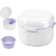 thumbnail image 1 of Caja para dentaduras postizas con colador, caja portátil para aparatos dentales, cajas para dentaduras postizas, caja para retenedores de ortodoncia, caja para limpieza de retenedores, 1 of 5