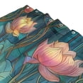 thumbnail image 3 of Yayeee Shower Curtain with Hooks 72"x72" Waterproof Fabric Bathroom Hanging Decor, Art Water Lilies Pattern, 3 of 5