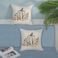 thumbnail image 4 of Colorlife Fall Pillow Covers 18x18 Set of 2 Fall Pumpkin Leaves Throw Pillow Covers Outdoor Fall Decor Thanksgiving Decorations for Home Autumn Decorative Cushion Covers for Couch, 4 of 6