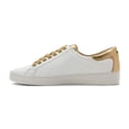 thumbnail image 3 of Michael Kors Womens Lola Leather Low Top Lace Up Fashion Sneakers, 3 of 4
