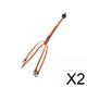 thumbnail image 1 of 2x Correas Para La Barbilla Del Casco, Profesionales, Universales, Fáciles De Instalar, Color Naranja, 1 of 8