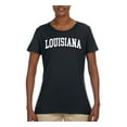 thumbnail image 2 of Wild Bobby State of Louisiana College Style Women Graphic Tee, 2 of 6