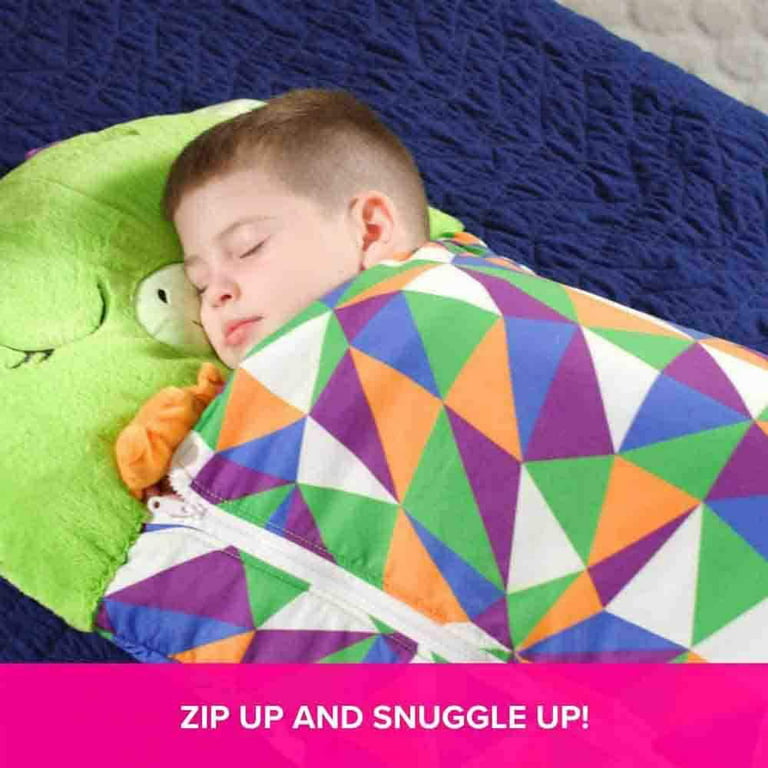 Happy Nappers Large Game Pillow And Sleeping Bag, Fun One Piece Kids  Pajamas Sleeping Bags, For Surprise Kids (White,L)