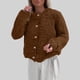 thumbnail image 1 of Puntoco Chaqueta De Color Liso Para Mujer Con Botones De Felpa Y Mangas Largas Con Capucha, Ropa Informal Para Exteriores, 1 of 7