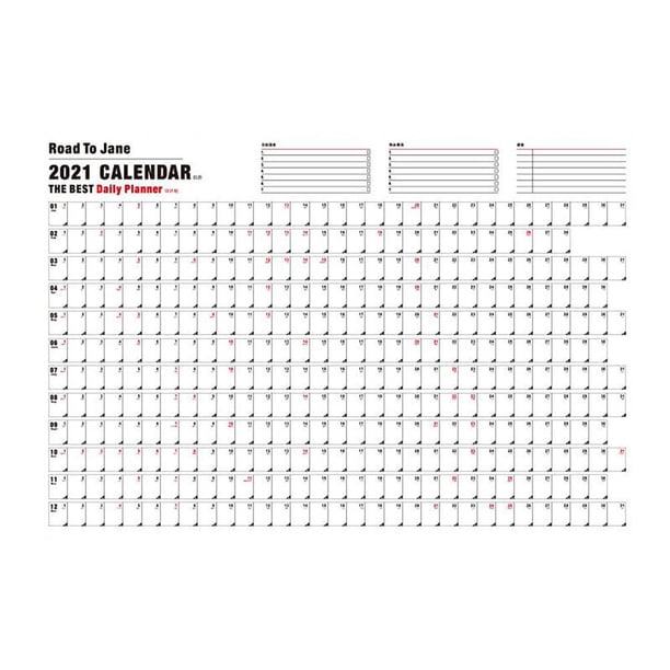 Calendario De Pared 2021, Calendario Colgante De 12 Meses, Planificador Para La Organización Del Hogar, Planificación, Oficina, Escuela, Horario De Planificación Kearding HA034591-00