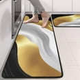 thumbnail image 2 of Kitchen Rugs Sets Of 2,Black Marble Gold Line Pattern Anti Fatigue Kitchen Mat Rugs Non Slip Washable,Decorative Kitchen Floor Mats for Kitchen,Sink,Laundry,17"x47"+17"x47", 2 of 5