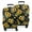 Black Geometric Sunflower, variant on Black Geometric Sunflower Pattern Luggage Cover Fashion Suitcase Cover Baggage Covers Fit 25-28 Inch Luggage (Go Travel)