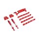 thumbnail image 2 of Juego de amortiguadores y soportes de varilla de tracción de metal para coches RC, accesorios de bricolaje rojo, 2 of 9
