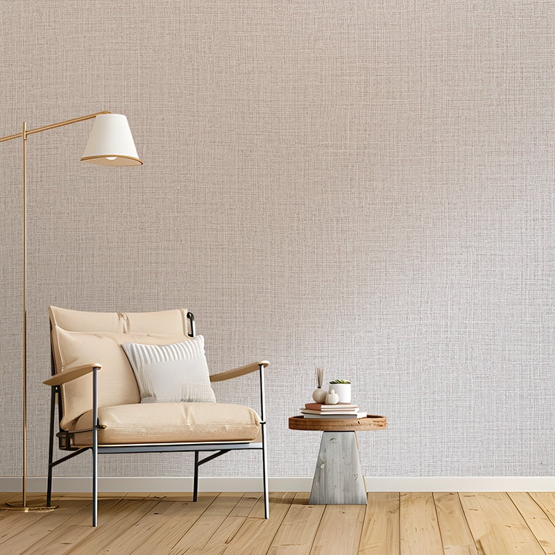Fabric Texture PVC Fabric textile base Peel and Stick Wallpaper Self Adhesive Linen Look Wall cover Waterproof Washable Removable Vinyl Roll for Living Room Bedroom Accent Wall DIY Wallpaper self-adh