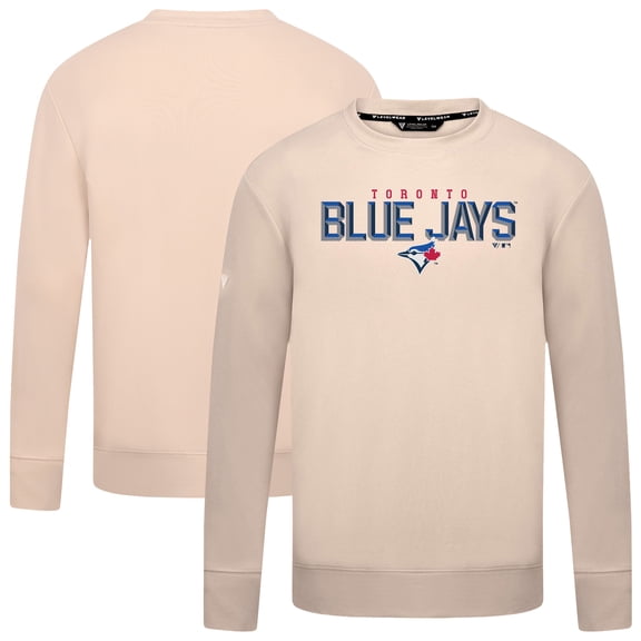Men's Levelwear  Khaki Toronto Blue Jays Mandate Carve Tri-Blend Sweatshirt