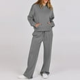 thumbnail image 4 of RYRJJ Lounge Sets For Women 2 Piece Outfits Pullover Hoodie Sweatshirt and Drawstring Wide Leg Sweatpant Sweatsuit Tracksuit(Dark Gray,XXL), 4 of 8