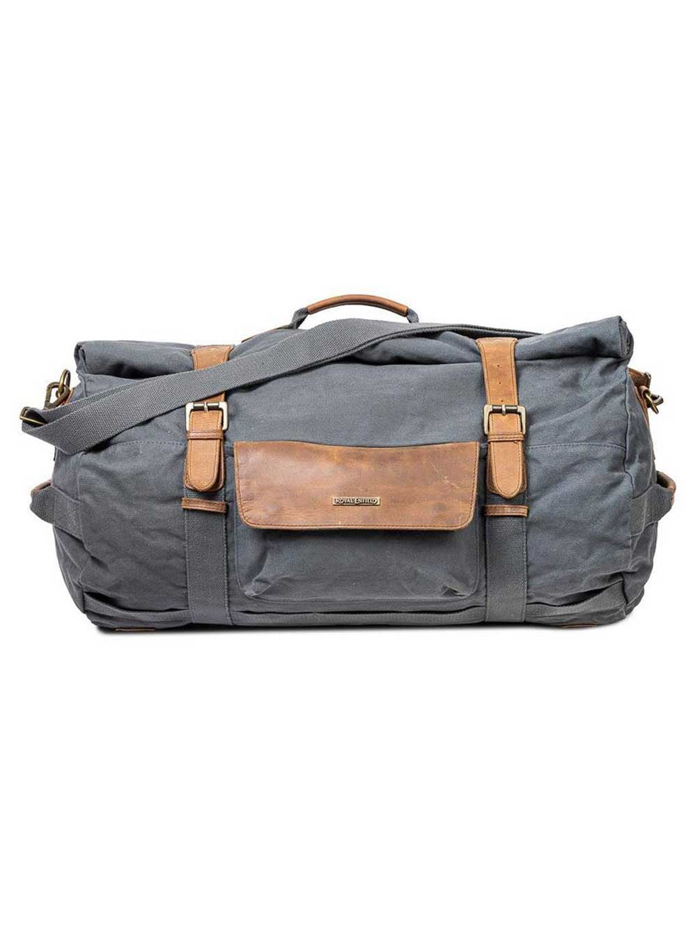 Buy Royal Enfield Classic Duffel Bag, Roll Top with Leather Straps