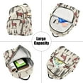 thumbnail image 5 of FORMRS Mini Backpack Purse for Women Quilted Travel Daypack Casual Shoulder Bag, Plaid Deer, 5 of 7