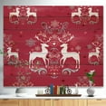 thumbnail image 2 of Design Art - Motif de Renne de Noël avec Flocons de Cristal, 2 of 5