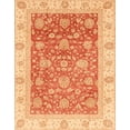thumbnail image 1 of Ahgly Company Indoor Rectangle Abstract Orange Red Oriental Area Rugs, 8' x 10', 1 of 6