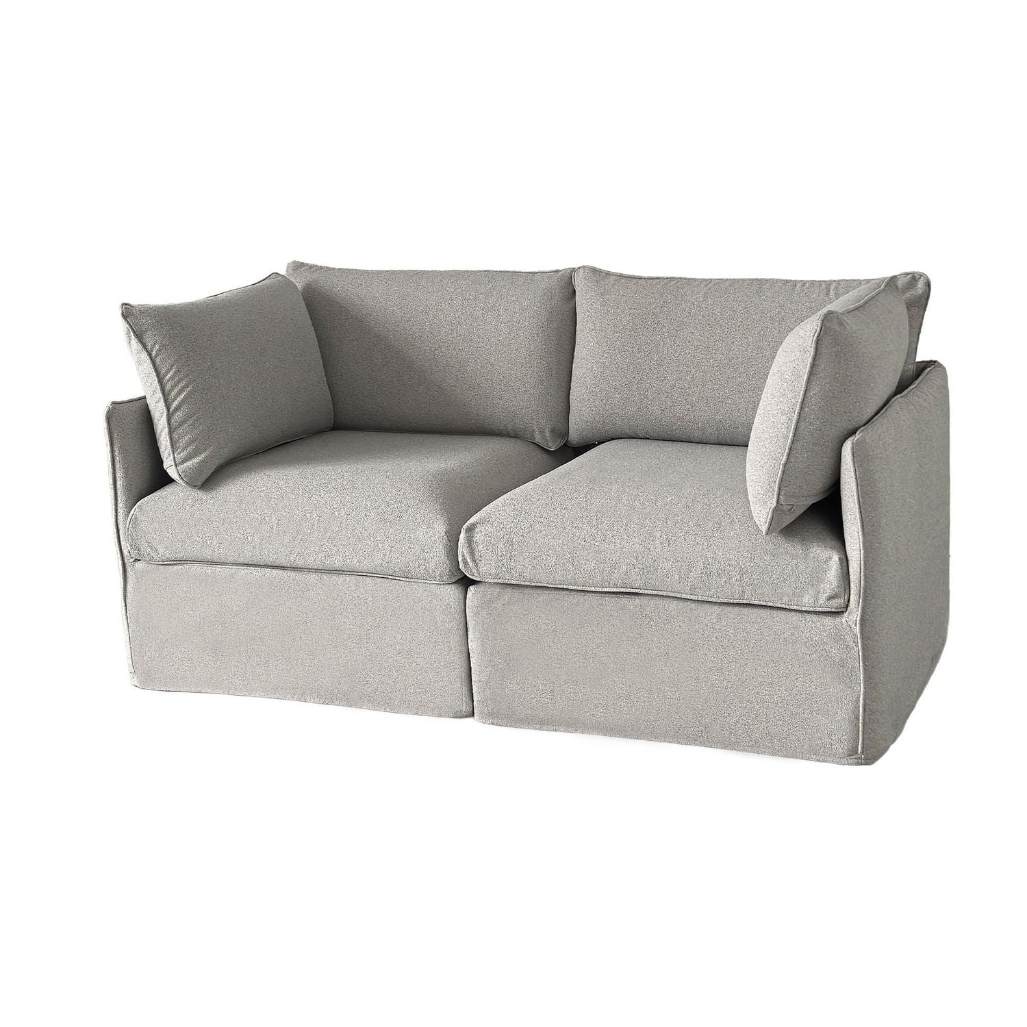 Ensemble de canapés modulaires de patio Patioflare Flexifome, gris
