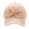 thumbnail image 3 of Lispipm Women's Fashion Baseball Caps Embroidered Rhinestone Decor Cap Ladies Adjustable Outdoor Sun Hat for Travel, 3 of 5