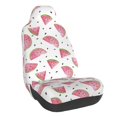 thumbnail image 1 of Wukai Watermelon Full Set Car Seat Covers with Soft Padding Universal Auto Front Seats Protector and Cushion Mat, 1 of 5