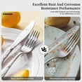 thumbnail image 3 of 40PCS Stainless Steel Silverware Set, Modern Mirror Polished Cutlery with Forks Spoons Knives for Kitchen Dining, 3 of 6