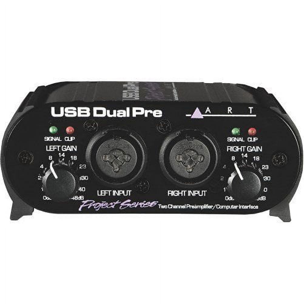 ART USB DUAL PRE Project Series 2-Channel Preamp with USB