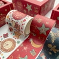 thumbnail image 5 of 6 Rolls Christmas Holiday Washi Tape DIY Scrapbooking Paper Tape for Gift Wrapping Journal Planner Art Crafts, 5 of 10