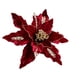 thumbnail image 2 of 2025 Flor de Pascua navideña con purpurina para colgar en el árbol de Navidad, corona floral para hacer tú mismo, decoraciones navideñas para Navidad, 2 of 5