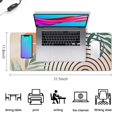 thumbnail image 5 of Long Mouse Pads for Desk,Orange Boho Geometric and Plant Pattern Desk Mats on Top Of Desks, Desk Mouse Pad Extra Large with 3mm Non-Slip Base and Stitched Edge for Gaming,Office,Work,Home 31.5"x11.8", 5 of 6