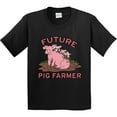 thumbnail image 3 of Inktastic Future Pig Farmer with Cute Pig Family Youth T-Shirt, 3 of 5