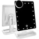 thumbnail image 1 of Espejo de tocador con luces, espejo de maquillaje iluminado con Bluetooth, pantalla táctil, altavoz de audio inalámbrico, luz regulable, desmontable, aumento de 10x, recargable, 1 of 1
