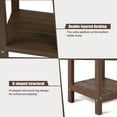 thumbnail image 6 of Nalone Adirondack Side Table 16.5" Outdoor Side Table HDPE Plastic Double Adirondack End Table Small Table for Patio (Wood), 6 of 7
