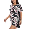 thumbnail image 2 of Lsque Orchids Flowers Women's Short-Sleeved Pajama Set - 2 Piece Soft and Lightweight Sleepwear Set-X-Large, 2 of 9
