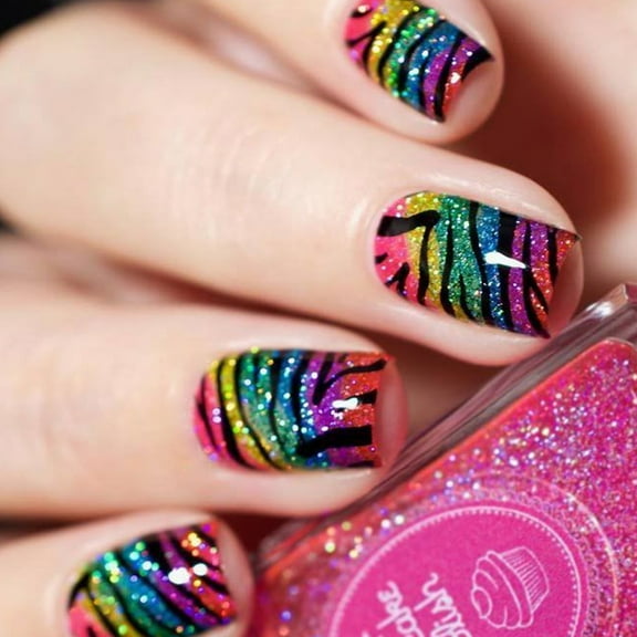 24Pcs Square Glues on Nails French Fake Nails Designs False Nails Artificial Nails Gifts for Women Girls