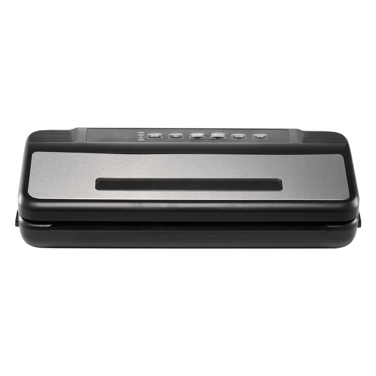 Vacuum Sealer Machine, 80kPa Powerful Suction, 7-in-1 Food Modes, 12" Heating Bar, Built-in Bag Cutter, Removable Drip Tray, for Home Kitchen Food Preservation