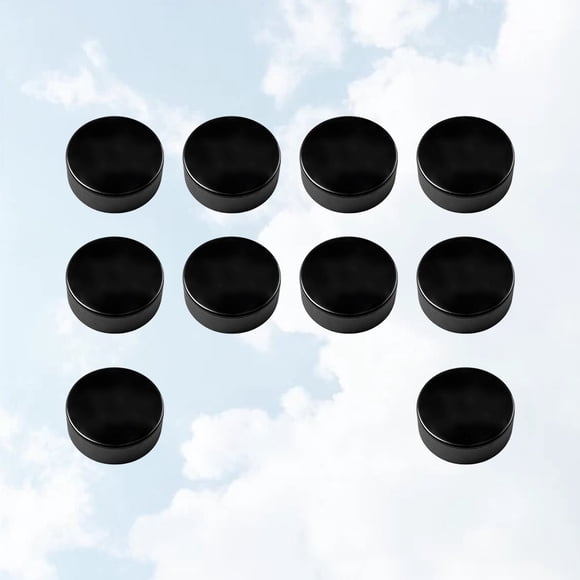 USHOBE Hockey Puck Training 10Pcs Black Rubber for Accurate Shots and Passes in Games