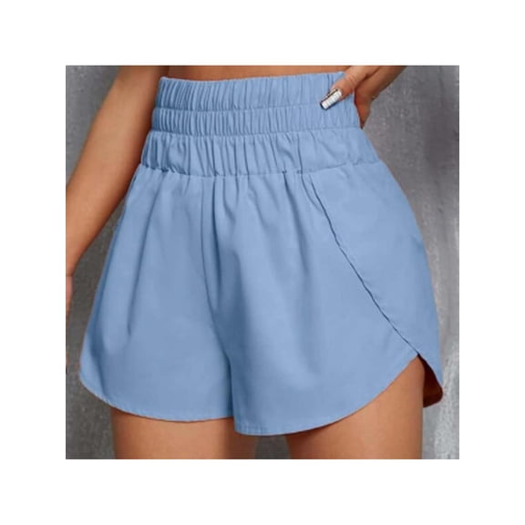 Womens Athletic Shorts High Waisted Running Shorts Gym Workout Shorts